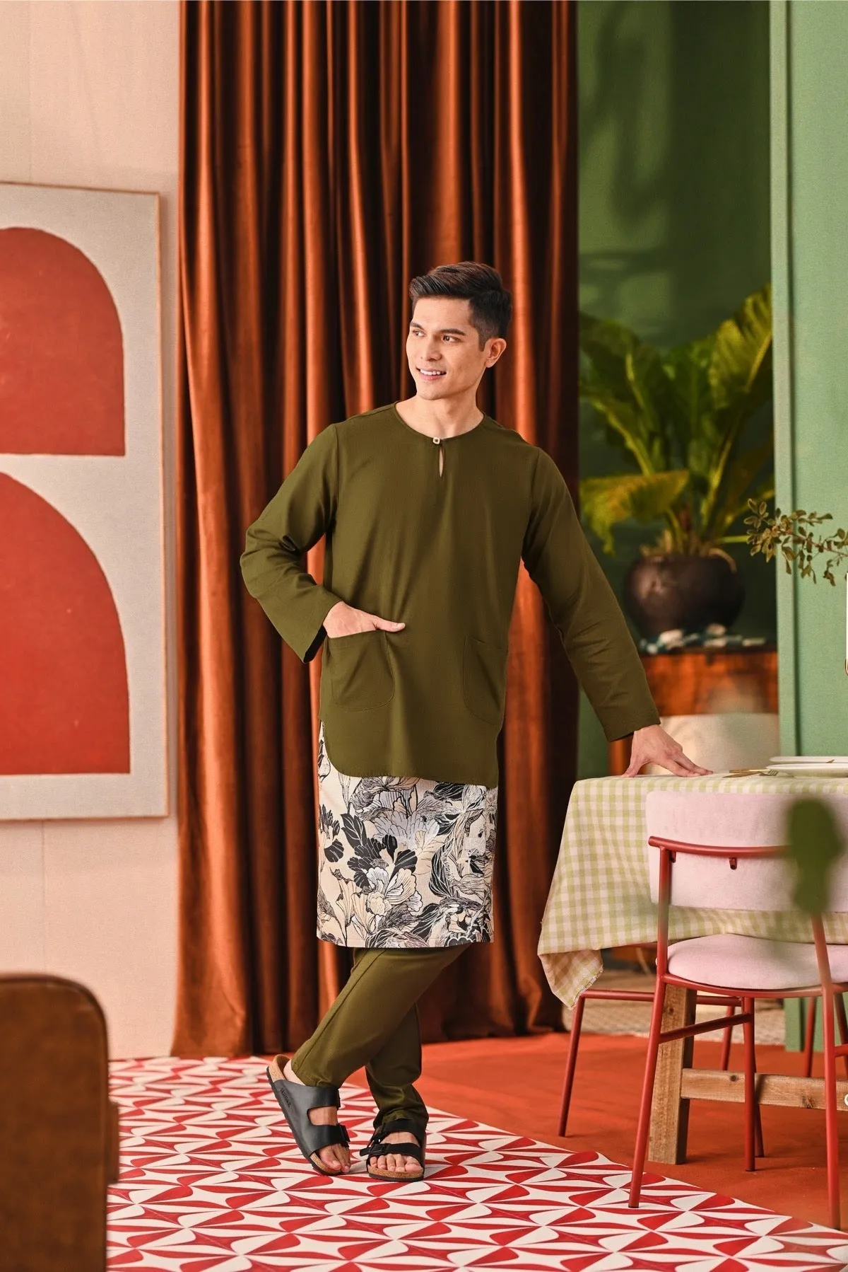 The Capai Men Kurta - Olive