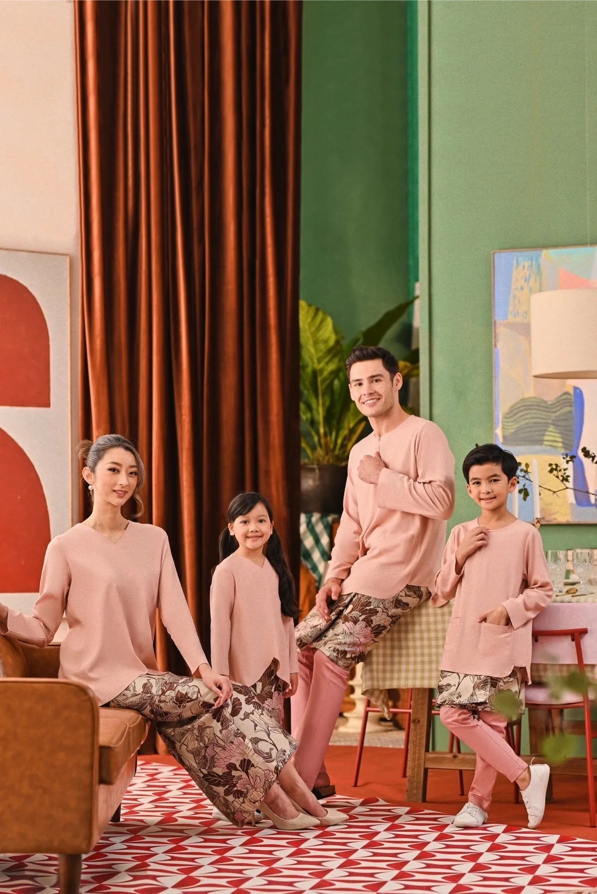 The Capai Men Kurta - Rose Pink