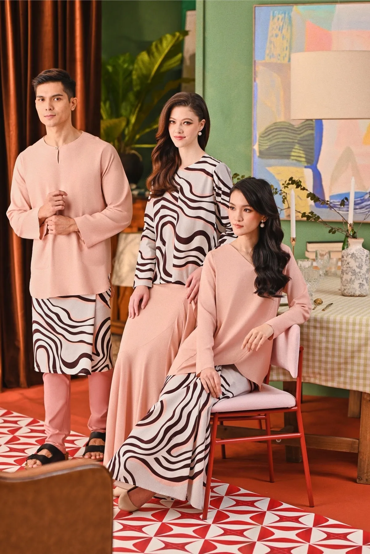 The Capai Men Kurta - Rose Pink
