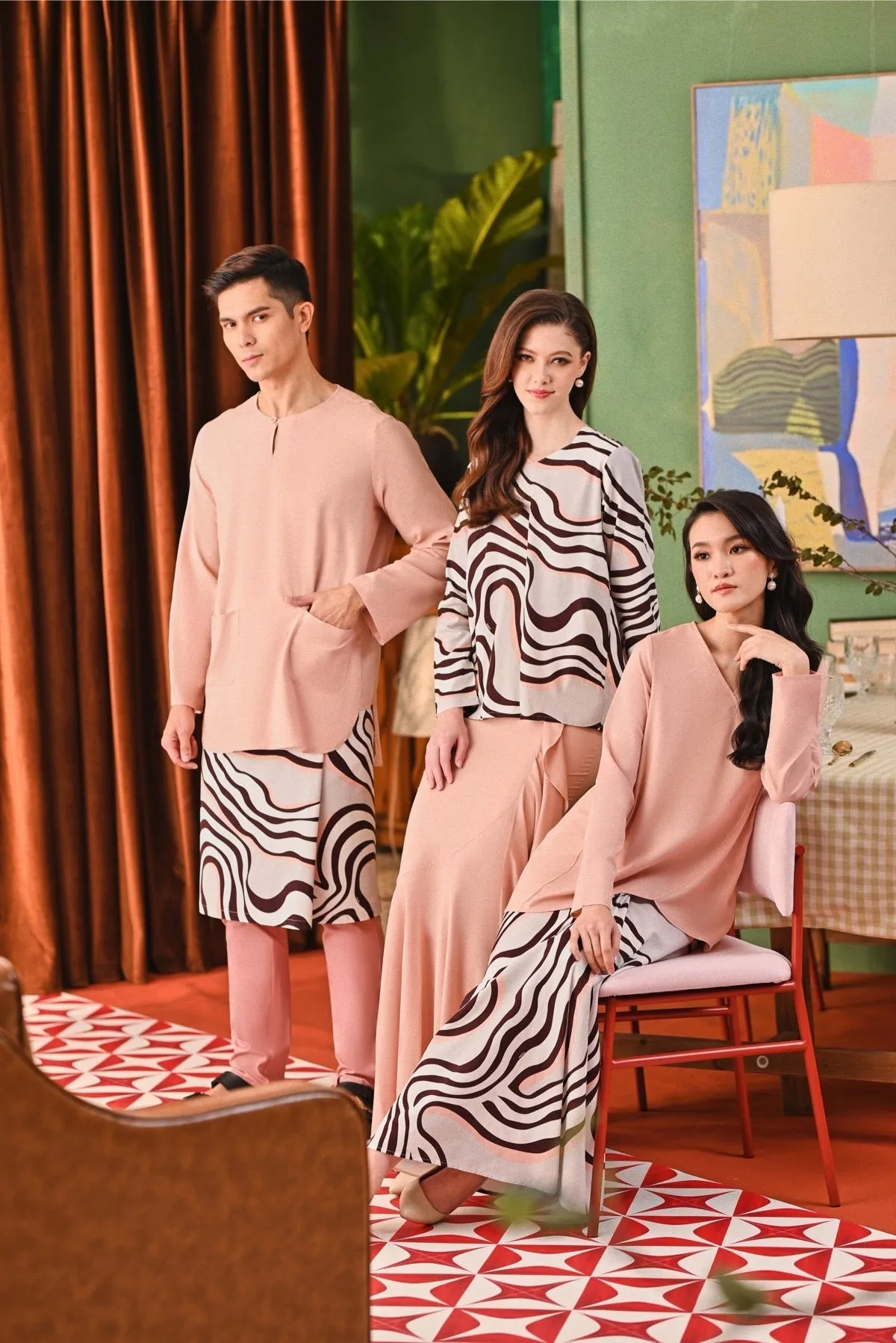 The Capai Men Kurta - Rose Pink