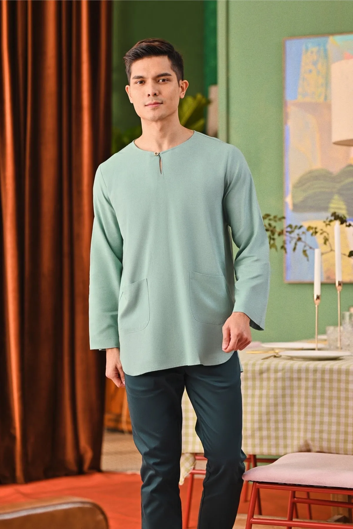 The Capai Men Kurta - Vegan Green