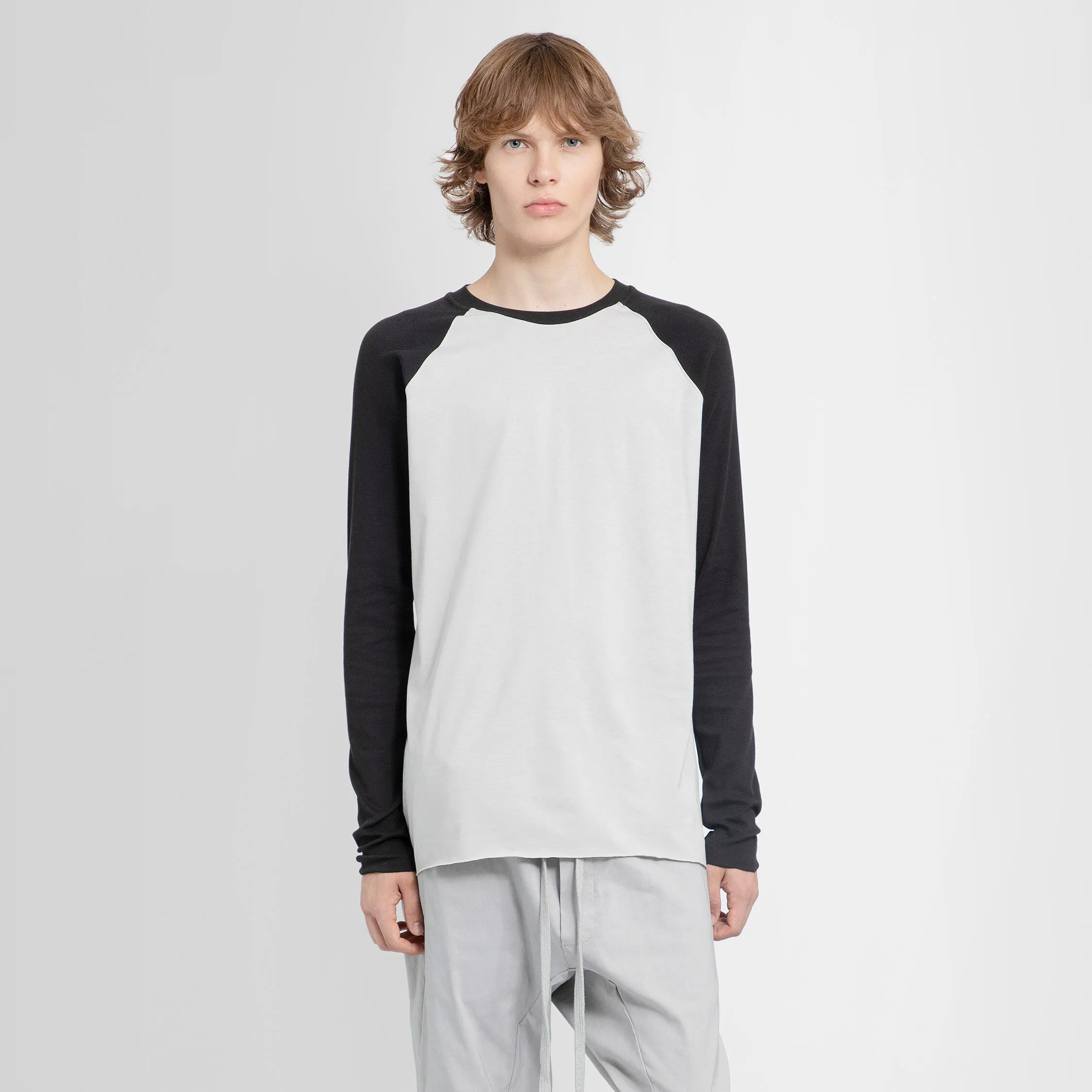 THOM KROM MAN BLACK&WHITE T-SHIRTS & TANK TOPS