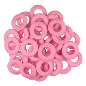 Threaded Flat Ring Bangle Motif for Craft Or Decor Art Making Dry Craft, Light Pink
