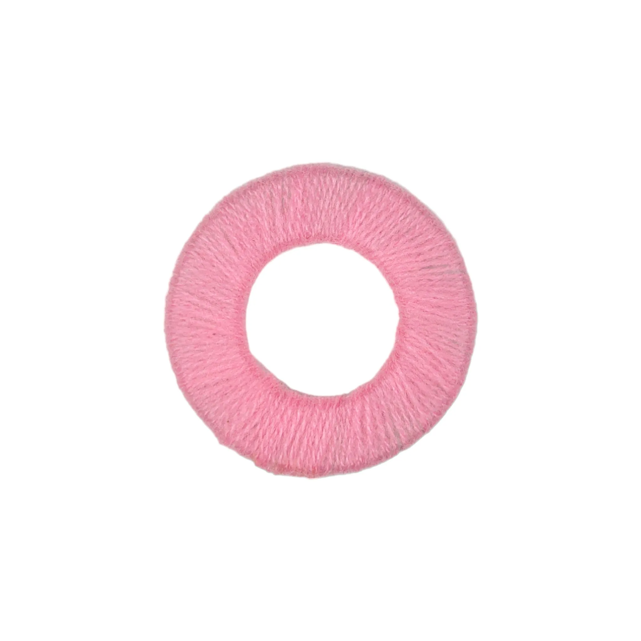 Threaded Flat Ring Bangle Motif for Craft Or Decor Art Making Dry Craft, Light Pink
