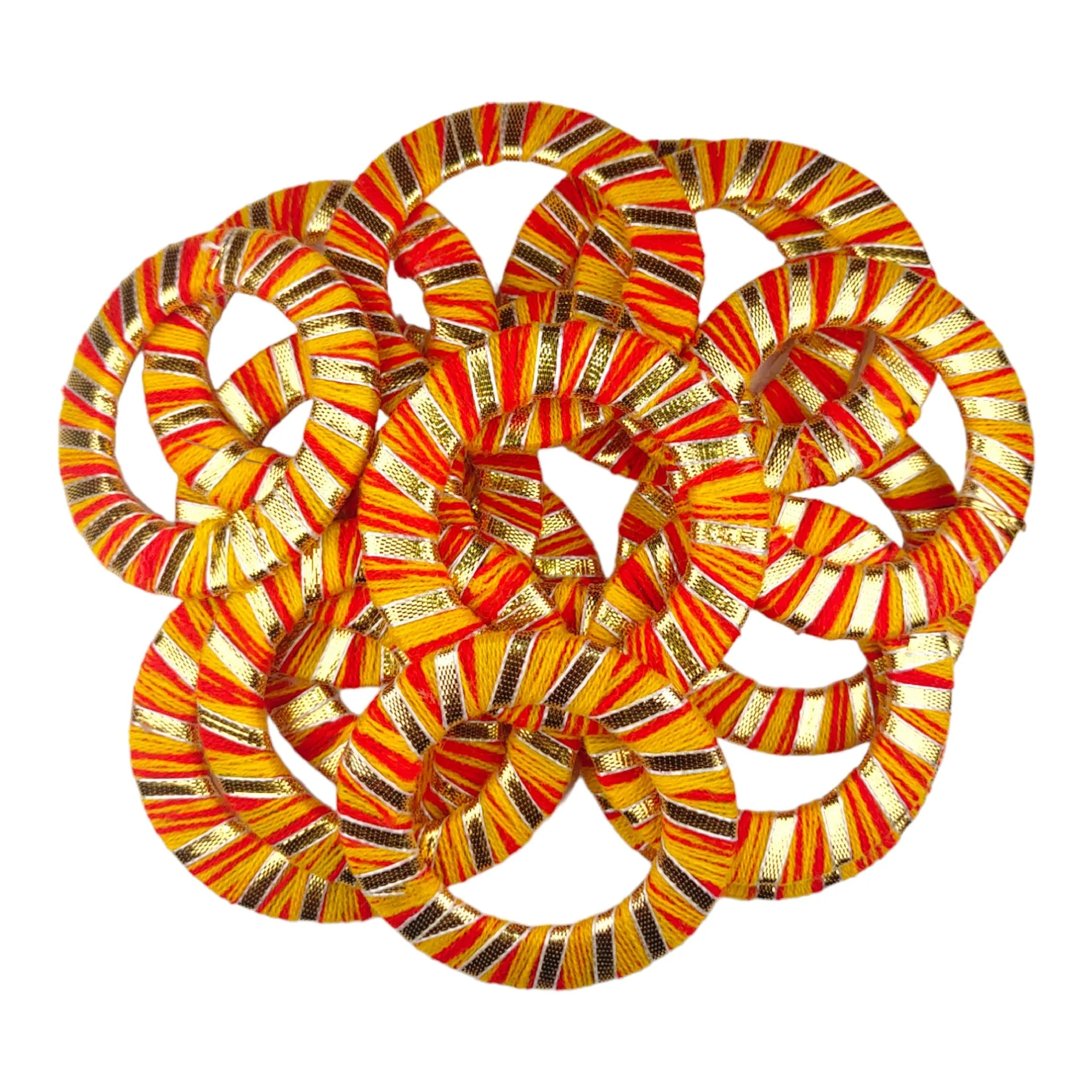 Threaded Gota Bangle Ring Motif for Craft Or Decor, Art Making, Dry Craft