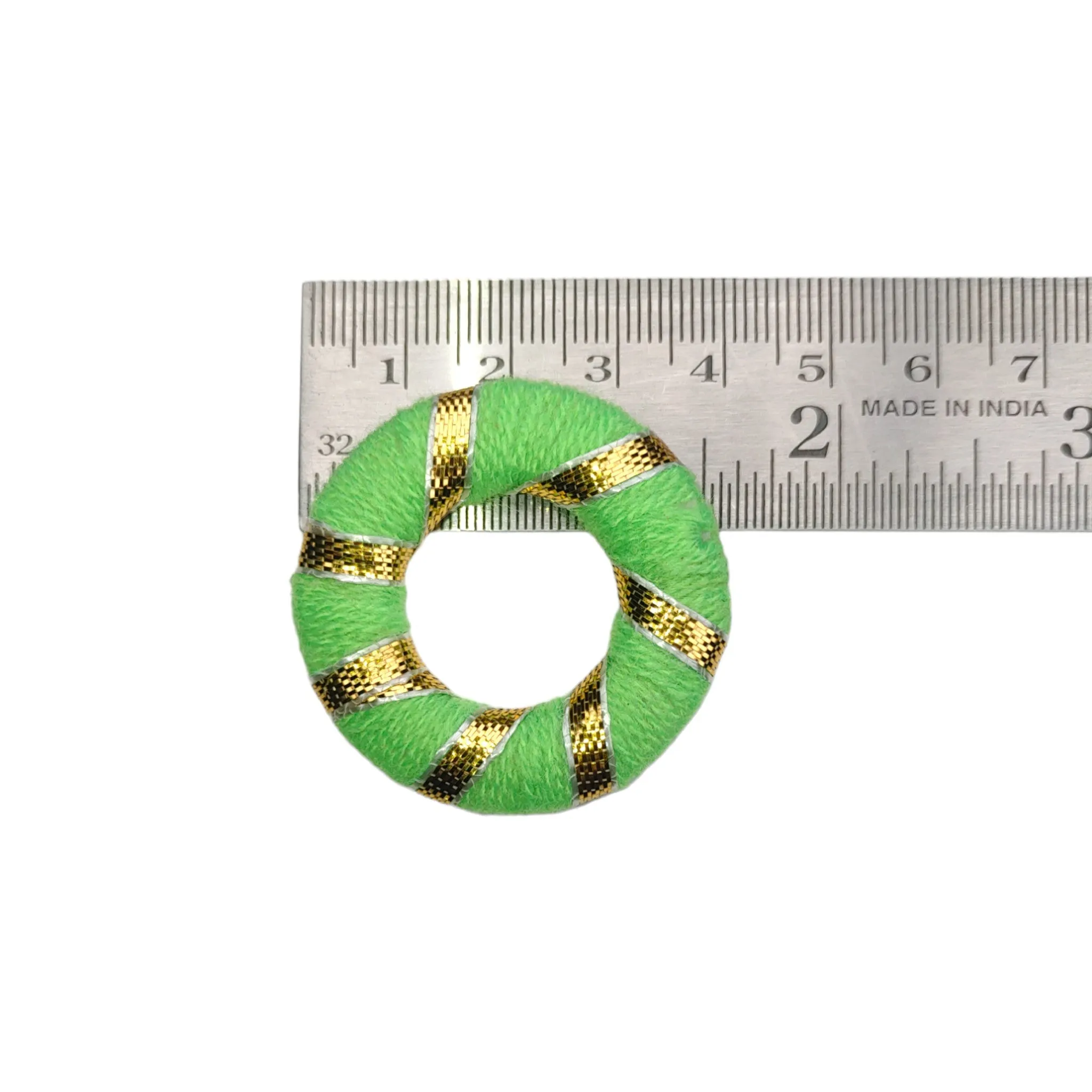 Threaded Gota Ring Motif Bangle for Craft Or Decor, Art Making, Dry Craft