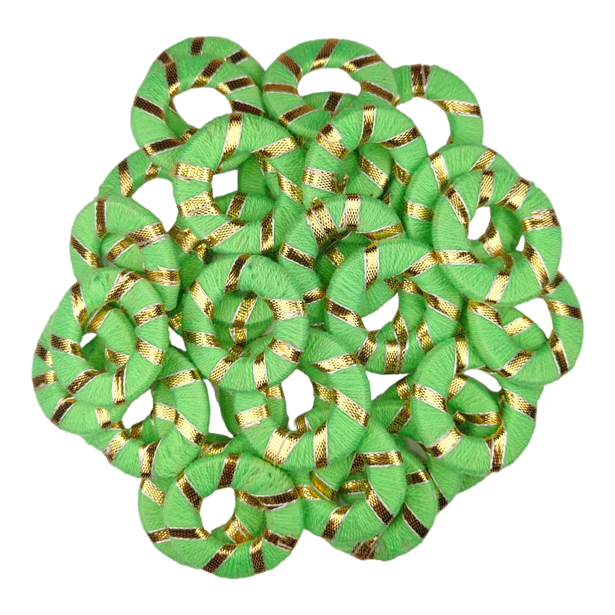 Threaded Gota Ring Motif Bangle for Craft Or Decor, Art Making, Dry Craft