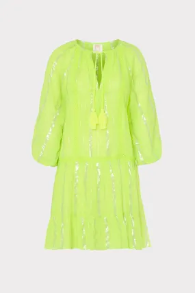Valentine Lurex Stripe Coverup Dress