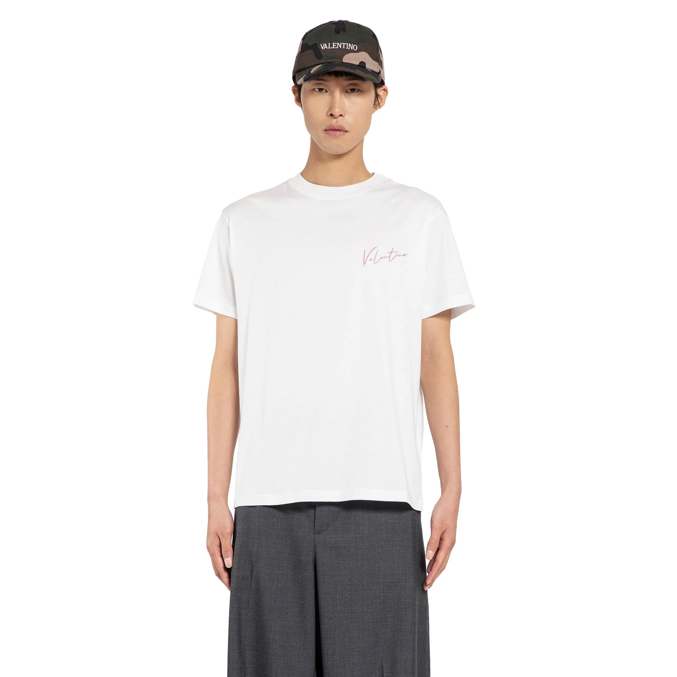 VALENTINO MAN WHITE T-SHIRTS & TANK TOPS