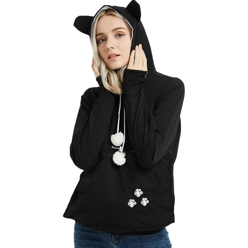 Warm Hoodies with Pet Cuddle Pouch