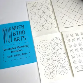 Washable Mending Transfers: Sashiko Patterns for Visible Mending