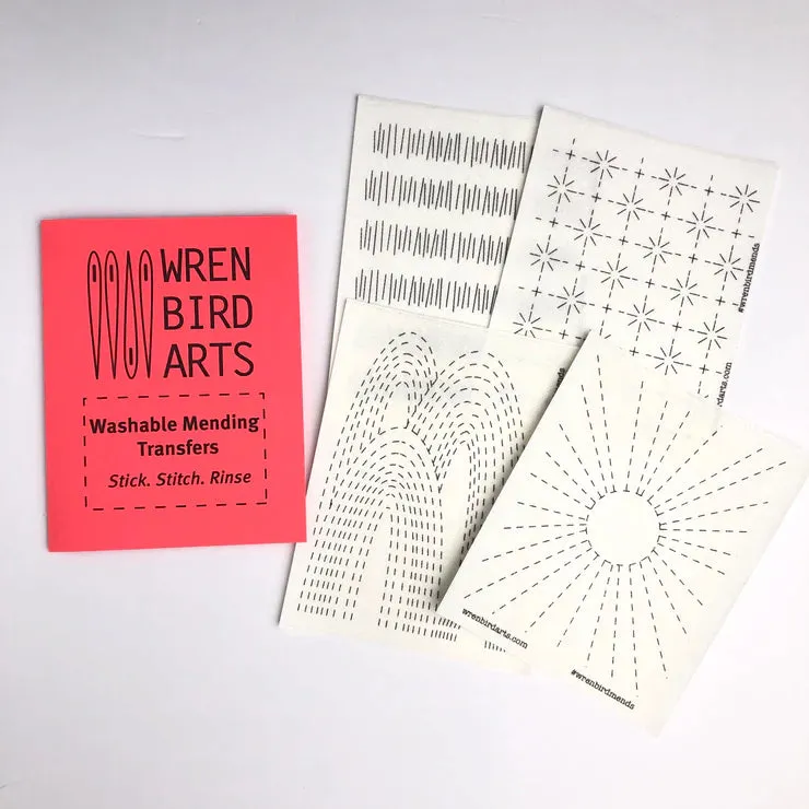 Washable Mending Transfers: Sashiko Patterns for Visible Mending