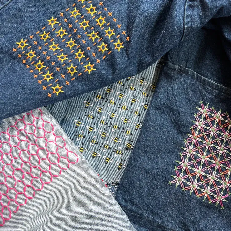 Washable Mending Transfers: Sashiko Patterns for Visible Mending