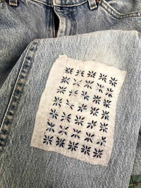 Washable Mending Transfers: Sashiko Patterns for Visible Mending