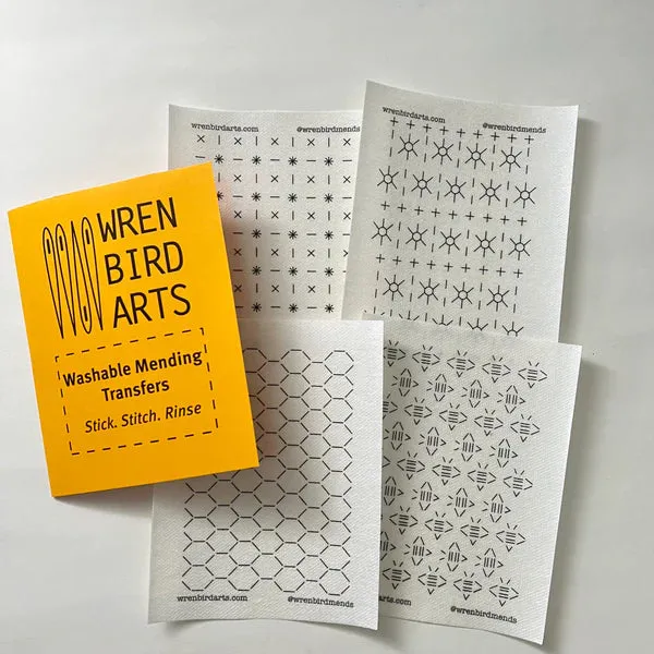 Washable Mending Transfers: Sashiko Patterns for Visible Mending