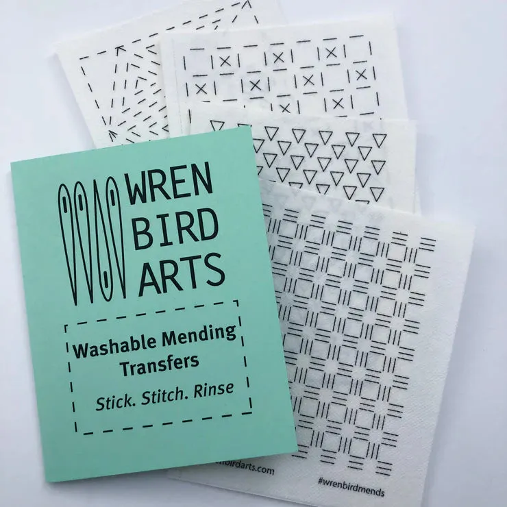 Washable Mending Transfers: Sashiko Patterns for Visible Mending