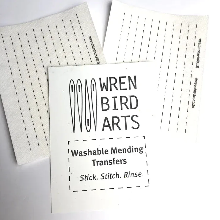 Washable Mending Transfers: Sashiko Patterns for Visible Mending