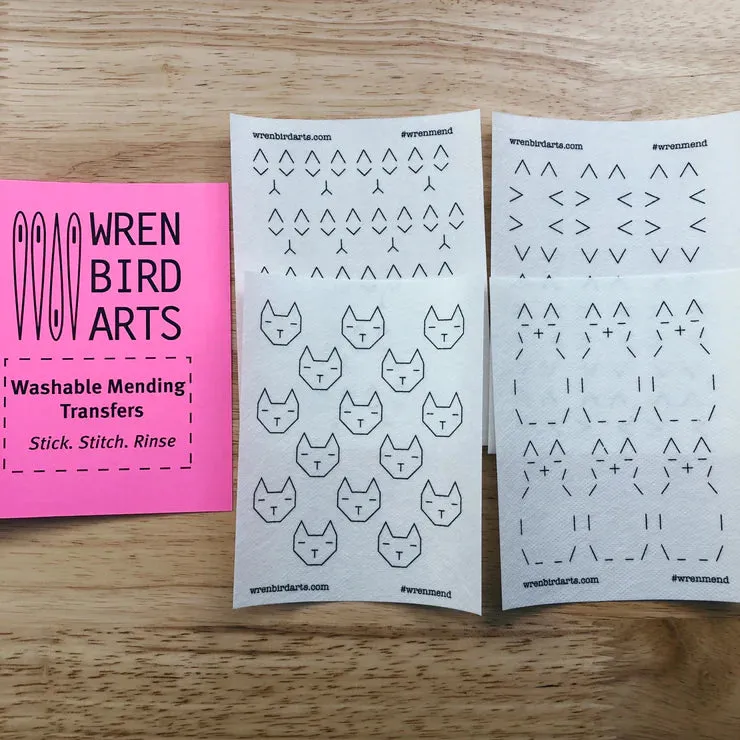 Washable Mending Transfers: Sashiko Patterns for Visible Mending