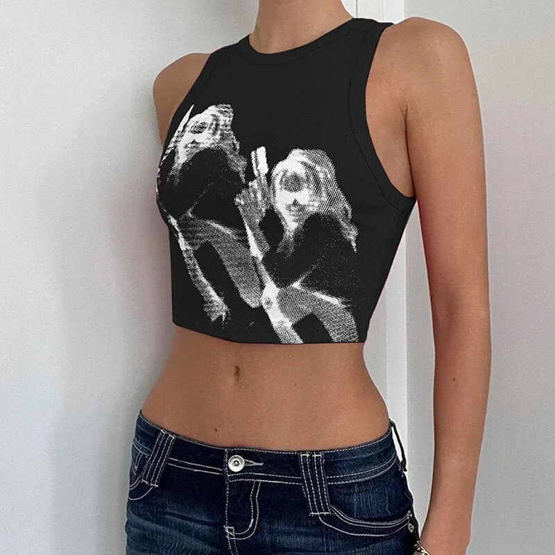 Women Rib Knit Crop Top