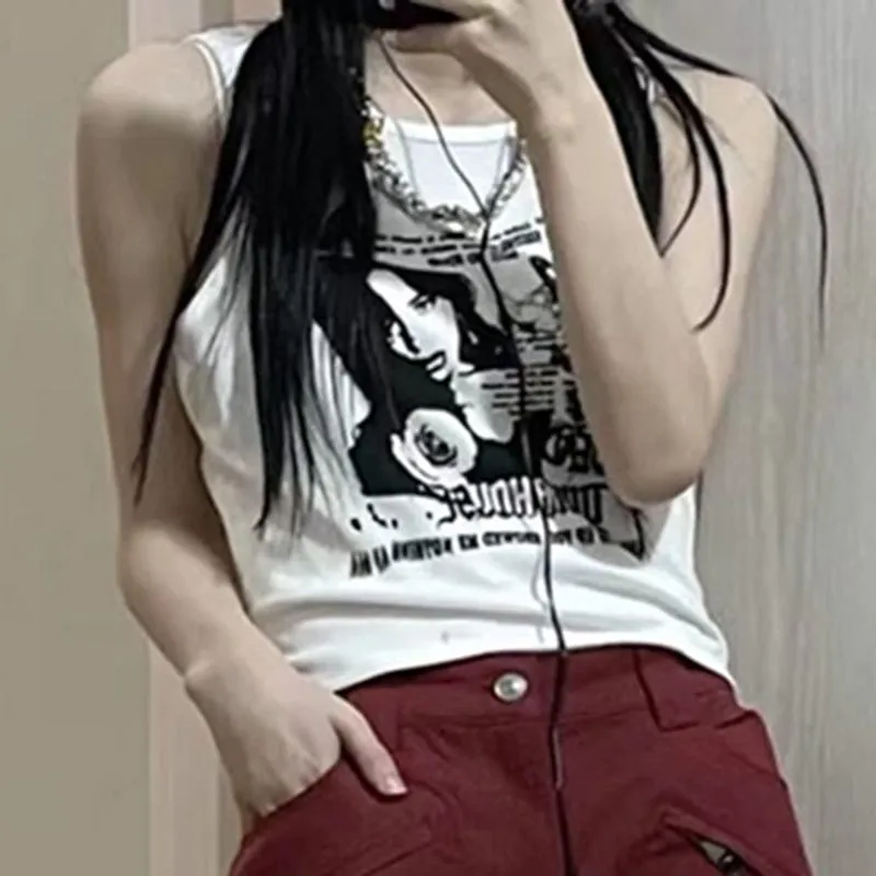 Women Ribbed Knit Vest Top