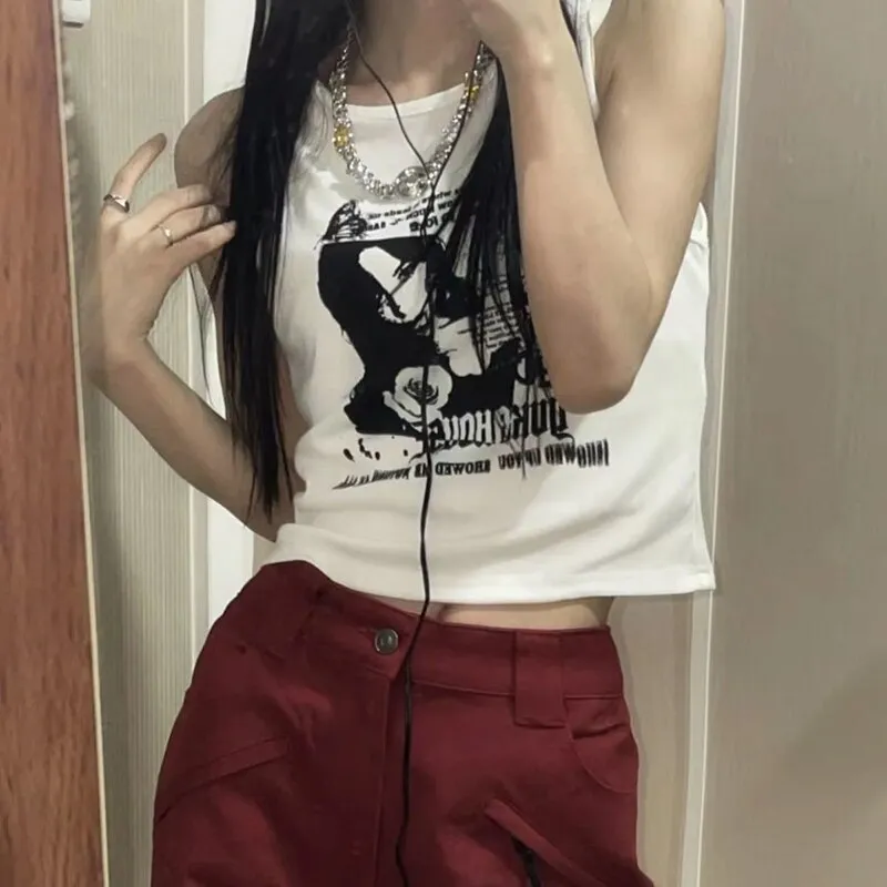Women Ribbed Knit Vest Top