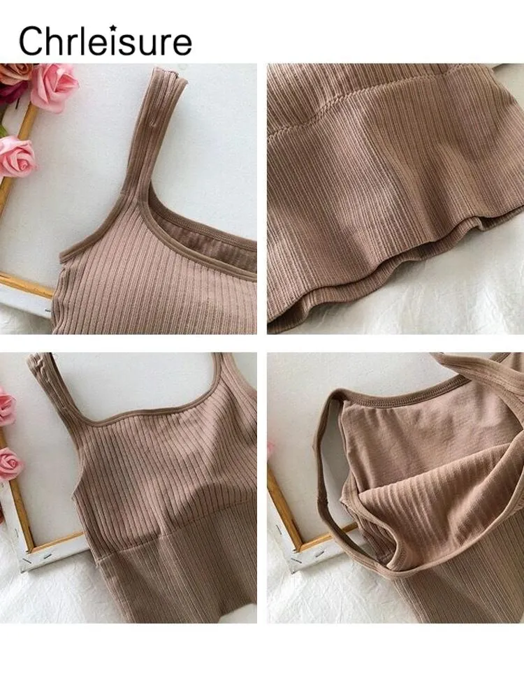Women Seamless Square Crop Top