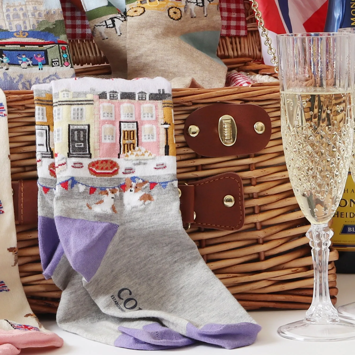 Women's Royal Street Party Cotton Socks