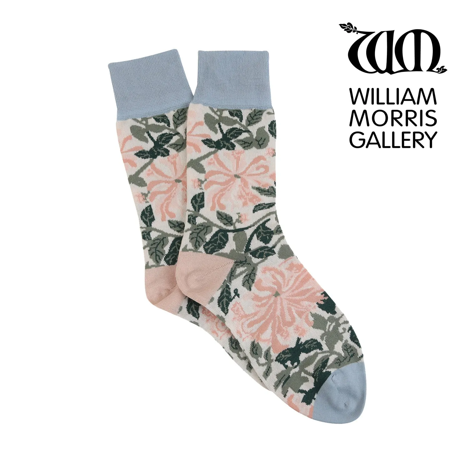Women's William Morris Honeysuckle Cotton Socks