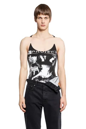 Y/PROJECT MAN BLACK&WHITE T-SHIRTS & TANK TOPS